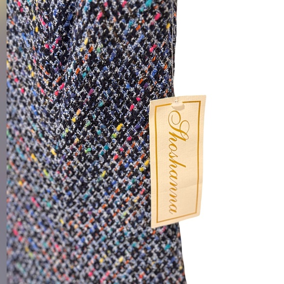 Shoshanna EUC Sz 0 Beautiful Multi-Colored Tweed Patterned Mini Dress (0578) - Picture 4 of 14